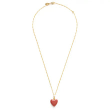 Load image into Gallery viewer, Large Enamel Heart Locket Necklace