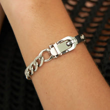 Load image into Gallery viewer, Silver Belt Bracelet