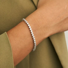Load image into Gallery viewer, Silver Diamond Tennis Bracelet Links