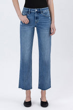 Load image into Gallery viewer, HR Raw Hem Ankle Straight Jeans
