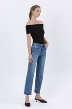 Load image into Gallery viewer, HR Raw Hem Ankle Straight Jeans