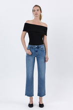 Load image into Gallery viewer, HR Raw Hem Ankle Straight Jeans
