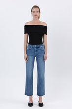 Load image into Gallery viewer, HR Raw Hem Ankle Straight Jeans