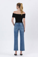 Load image into Gallery viewer, HR Raw Hem Ankle Straight Jeans
