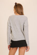 Load image into Gallery viewer, V Neck Long Sleeve Knit Sweater