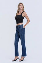 Load image into Gallery viewer, Mid Rise Raw Hem Kick Flare