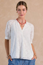 Load image into Gallery viewer, Textured Star Pattern S/S Blouse