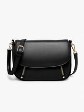 Load image into Gallery viewer, Lindsey Dual Zip Flapover Crossbody