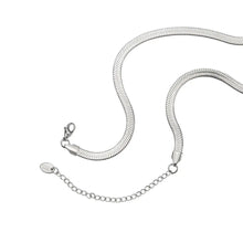Load image into Gallery viewer, Silver Herringbone Necklace