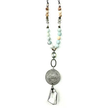 Load image into Gallery viewer, Chains Beaded and Love Pendant Necklace