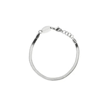 Load image into Gallery viewer, Silver Dainty Herringbone Bracelet