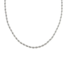 Load image into Gallery viewer, Silver Chunky Twisted Necklace