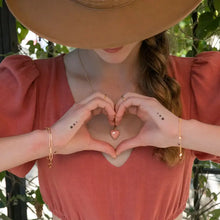 Load image into Gallery viewer, Large Enamel Heart Locket Necklace