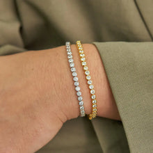Load image into Gallery viewer, Silver Diamond Tennis Bracelet Links