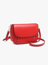 Load image into Gallery viewer, Lindsey Dual Zip Flapover Crossbody