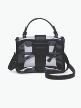 Load image into Gallery viewer, Toni Clear Flapover Crossbody Bag