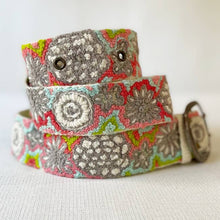 Load image into Gallery viewer, Flower Power Embroidered Wool Belt