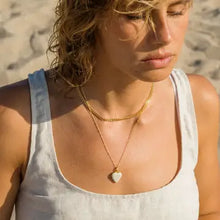 Load image into Gallery viewer, Large Enamel Heart Locket Necklace