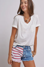 Load image into Gallery viewer, Stars and Stripes Denim Shorts