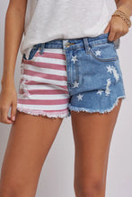 Load image into Gallery viewer, Stars and Stripes Denim Shorts