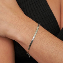 Load image into Gallery viewer, Silver Dainty Herringbone Bracelet
