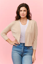 Load image into Gallery viewer, Lace Eyelet 3/4 Slv Bolero
