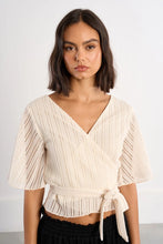 Load image into Gallery viewer, Open Work Wrap Top
