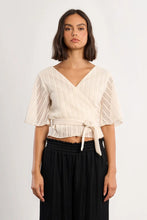 Load image into Gallery viewer, Open Work Wrap Top
