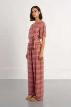 Load image into Gallery viewer, Wide Leg Trouser w/Graphic Print
