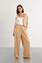 Load image into Gallery viewer, High Waist Wide Leg Linen Pant
