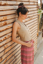 Load image into Gallery viewer, Linen Vest w/Tie Back
