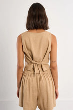 Load image into Gallery viewer, Linen Vest w/Tie Back
