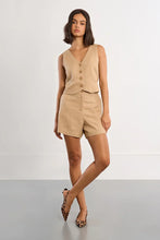 Load image into Gallery viewer, Linen Vest w/Tie Back
