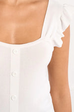 Load image into Gallery viewer, Knit Ruffle Slv Top
