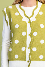 Load image into Gallery viewer, Polka Dot Sweater Vest
