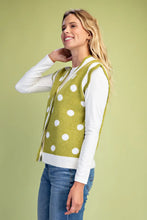 Load image into Gallery viewer, Polka Dot Sweater Vest
