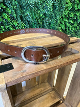 Load image into Gallery viewer, Center Perforation Leather Belt
