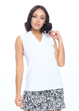 Load image into Gallery viewer, Rosa Slvless Polo Top
