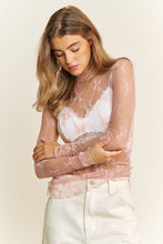 Load image into Gallery viewer, Mesh Lace Fitted Top
