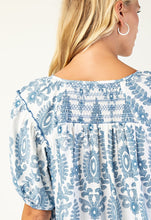 Load image into Gallery viewer, S/S Top w/Smocking
