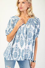 Load image into Gallery viewer, S/S Top w/Smocking
