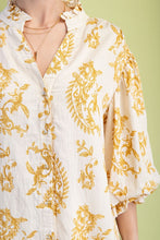Load image into Gallery viewer, Button Down Blouse w/Balloon Slv Top
