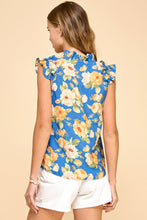 Load image into Gallery viewer, Ruffled V-neck Floral Top
