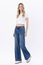 Load image into Gallery viewer, HR Trouser Hem Wide Leg Jeans
