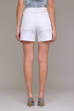 Load image into Gallery viewer, Tie Waist Raw Hem A-line Short
