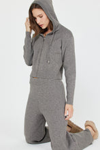 Load image into Gallery viewer, Wide Leg Rhinestone Sweater Knit Pants
