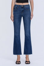 Load image into Gallery viewer, Mid Rise Raw Hem Kick Flare
