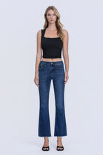 Load image into Gallery viewer, Mid Rise Raw Hem Kick Flare
