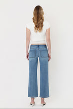 Load image into Gallery viewer, Patch Pocket Slim Wide Leg Jeans
