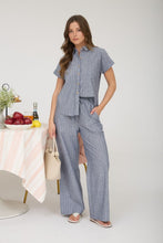 Load image into Gallery viewer, Stripe Linen Drawstring Lounge Pants
